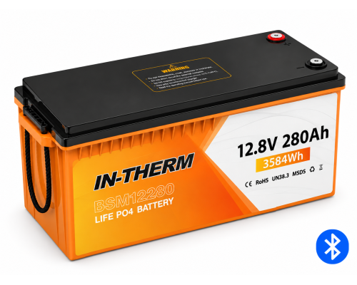 Аккумулятор IN-THERM/BLUESUN 12 V 280 Ah с Bluetooth